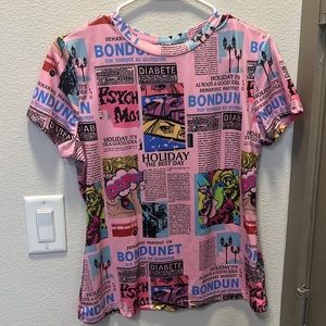 Newspaper Tee Print, Size L